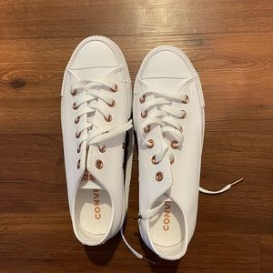 Chuck Taylor All Star Lift Platform Crafted Canvas, white converse, 8.5